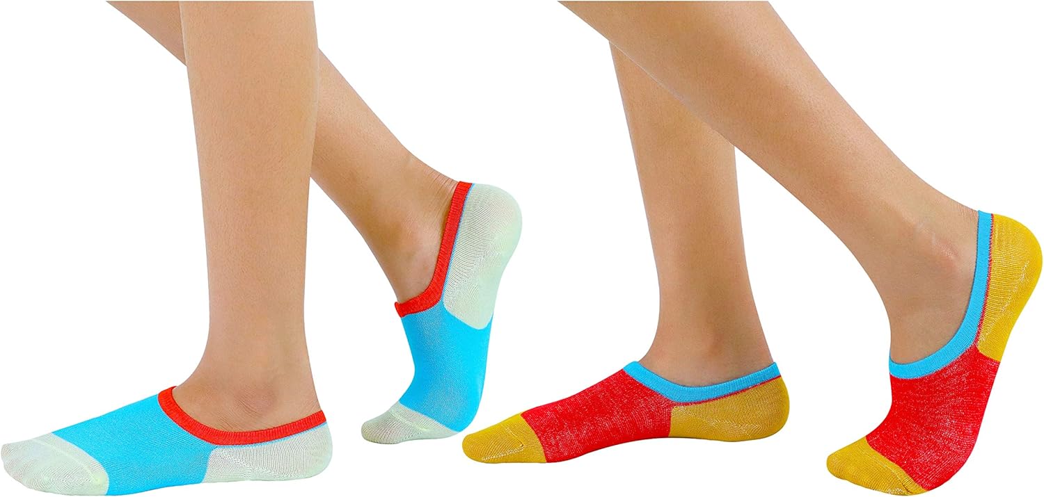 RATIVE Thin Flat Liner No Show Low Cut Cotton Socks For Kids Girls (12-pairs/assorted): Clothing