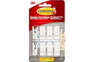 Command Clips à ressort, quartz, 8 clips (17089Q-8ES)