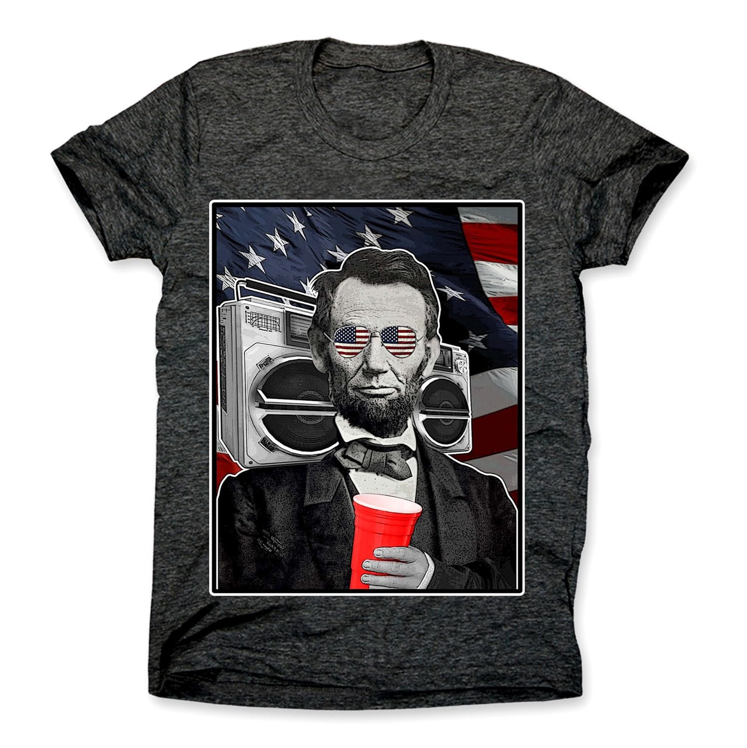 Hgos Abroham Lincoln Shirt Funny Abe Lincoln T Shirt 4th Of July Tee