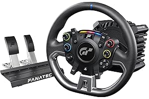 FANATEC Sim Racing Gran Turismo® DD Pro – Officially Licensed, 5 Nm Direct Drive System, Includes Wheel, Base, and Pedals – P