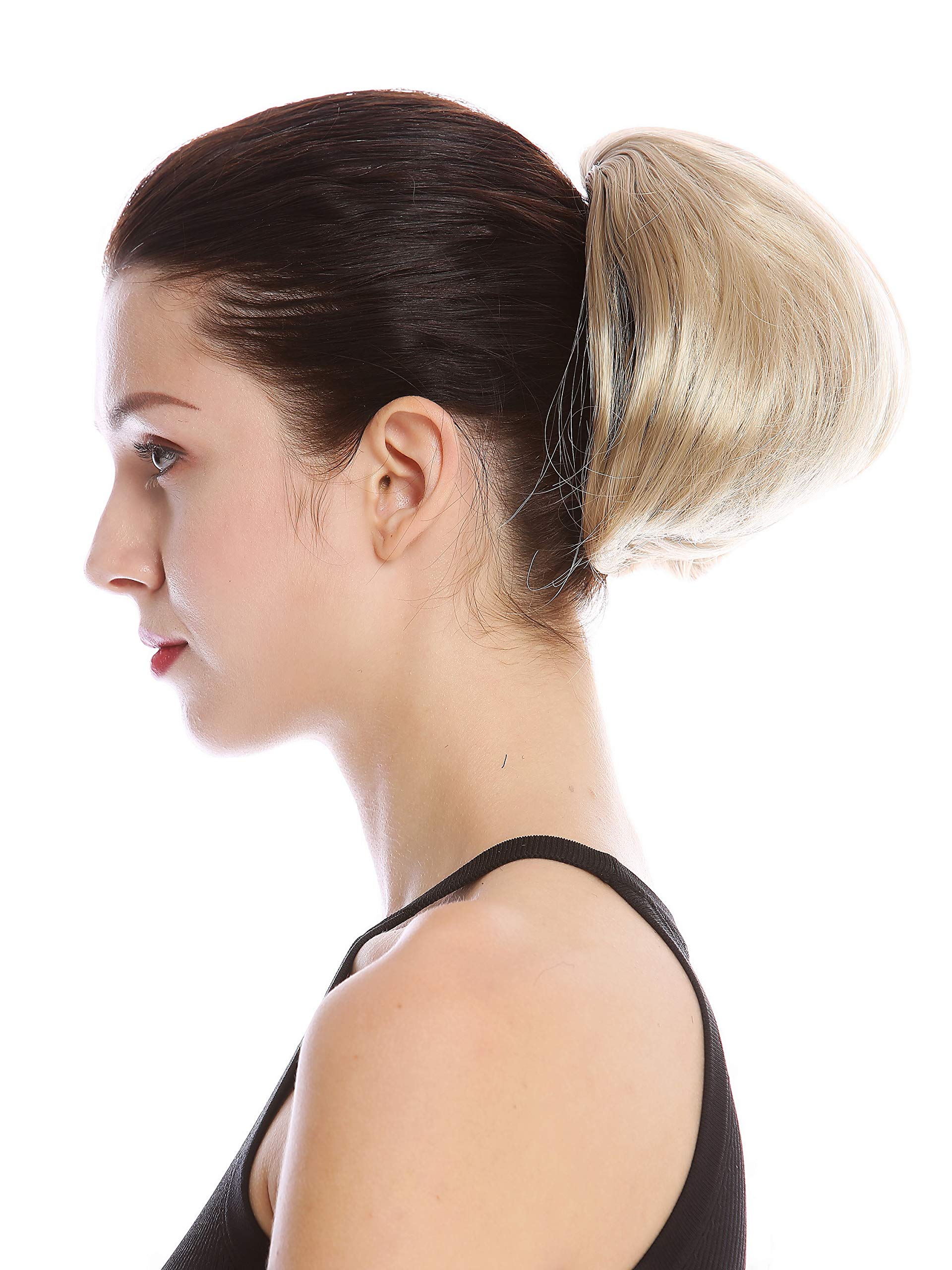 WIG ME UP - 909AB-V-24 Ponytail Hairpiece Extensions very short straight voluminous like hair bun light ash blond