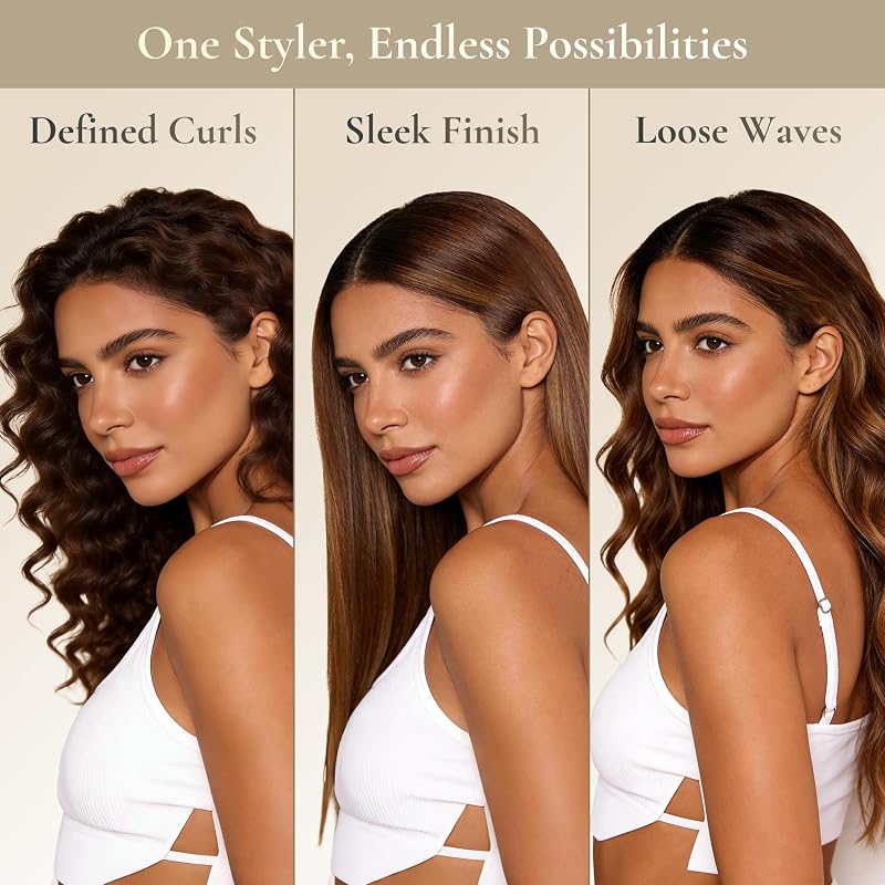 All-in-One Hot Air Styler, Asciugacapelli Professionale Rapido, Anti-Crespo, Styler ad Aria Calda con Tecnologia a Ioni Negativi, Strumento per Styling dei Capelli Alta Velocità, QR-8820
