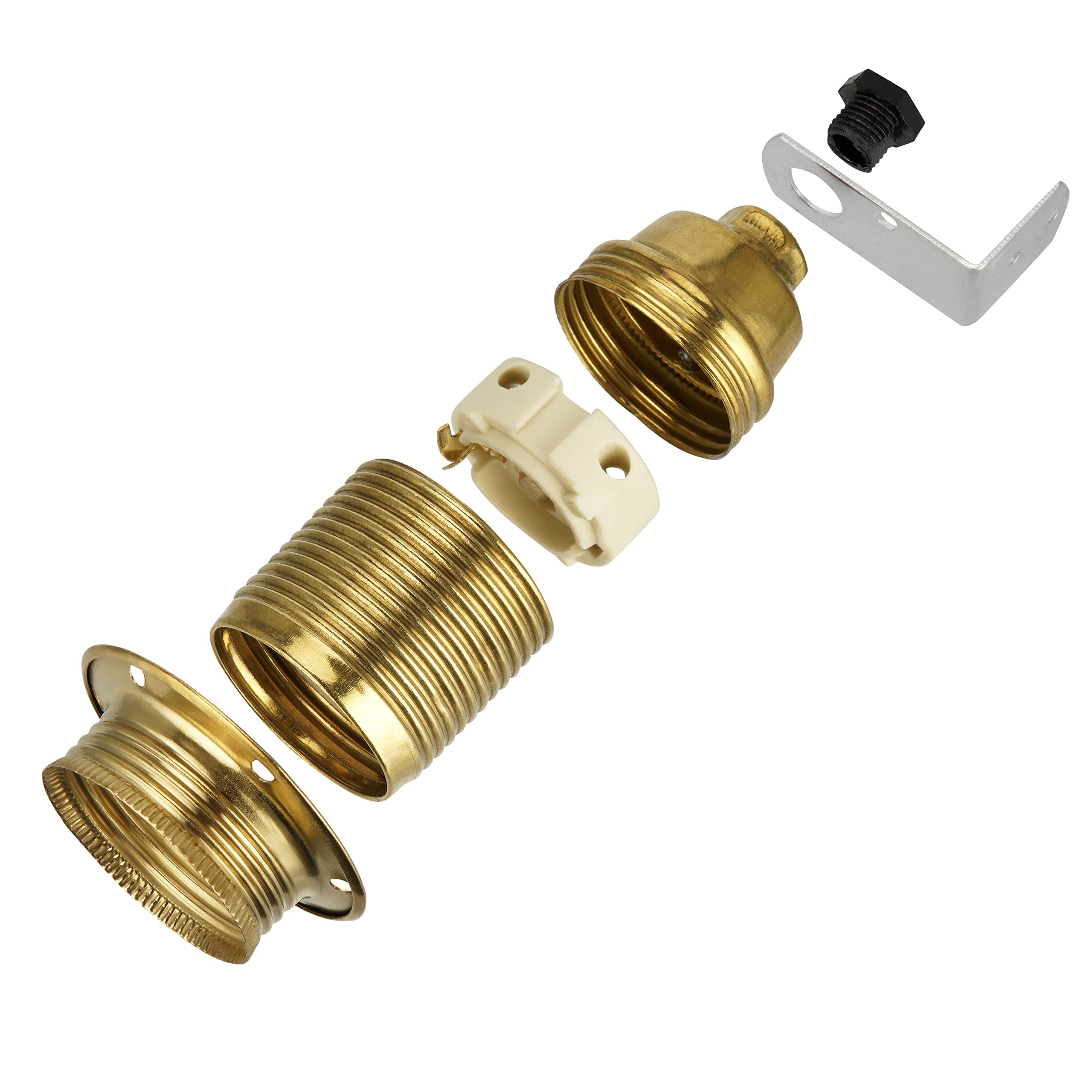 REV Ritter Holder E27 Metal with Brass Angle — image 1