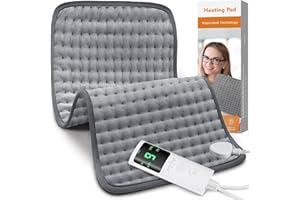 Heating Pads Electric for Back Pain Relief, Heating Pad for Period Cramps with 9 Heat Settings & 4 Timers Auto-off, Heated Bl