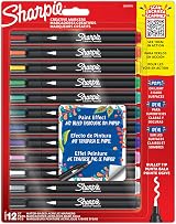 Sharpie Creative Marker Acrylic Paint Pens 12 Assorted Colours Bullet Tip