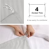 MOONLIGHT20015 Reversible Satin Stripe Duvet Cover Set King Silver 230x220 view 4