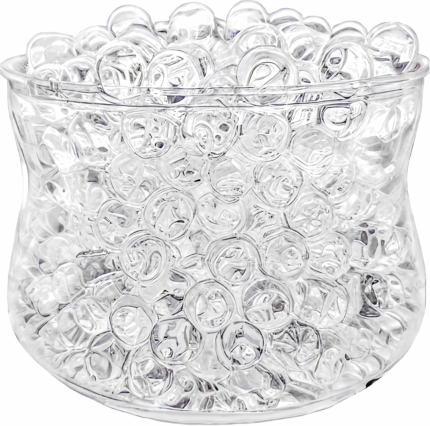 Vase Fillers - NIKOEO Clear Water Beads, 10000 Pcs Clear Water Gel Jelly Beads Vase Filler for Floating Candle Making, Wedding Centerpiece, Festive Floral Decoration Flower Arrangement (Transparent)