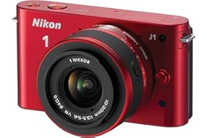 Nikon 1 J1 Digital Camera System with 10-30mm Lens (Red)