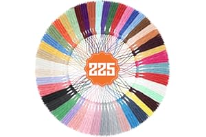 FUCEURY 225 Pieces Bookmark Tassels, 45 Colors Bulk Tassels for Crafts, Jewelry Making