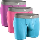 Real Men Bulge Enhancing Pouch Underwear for Men – 1, 3 and 6 Pack Set - Modal Boxer Briefs ABCD Pouch