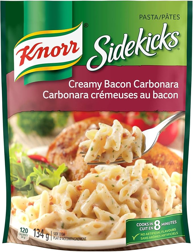 Knorr Sidekicks Pasta for a tasty pasta dish Creamy Bacon Carbonara no
