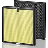 AP303 AP304 Replacement Filters, Compatible with DAYETTE AP303/AP304/AP305/AP405 Air Purifier, and for FRESHDEW AP303/304 Purifier, HEPA Filter with 3 Stage Filtration, 2 Pack (Pet Filter)