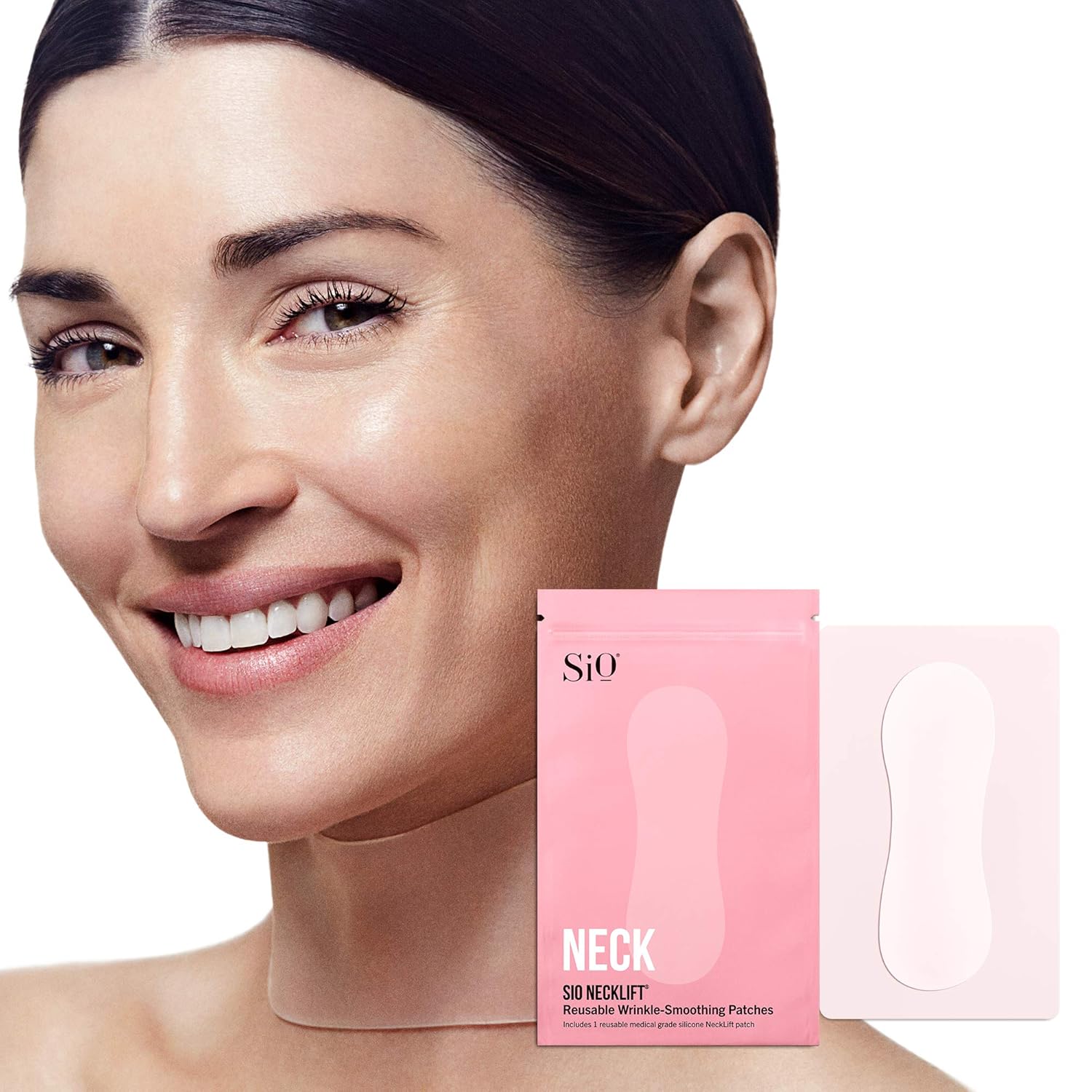 SiO Beauty NeckLift | Neckline Anti-Wrinkle Patch | Overnight Smoothing Silicone Patches For Neck Wrinkles, Fine Lines And Turkey Neck: Beauty
