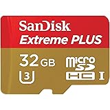 SanDisk Extreme PLUS 32GB microSDXC UHS-I/U3 Card with Adapter (SDSQXSG-032G-GN6MA) [Newest Version]