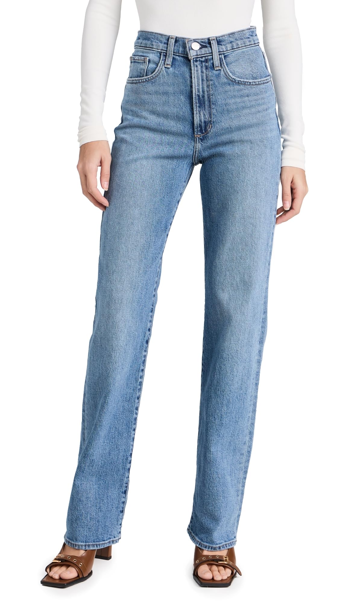 Joe’s Jeans Women’s The Margot High Rise Straight Leg Jean, Good Eye, 34