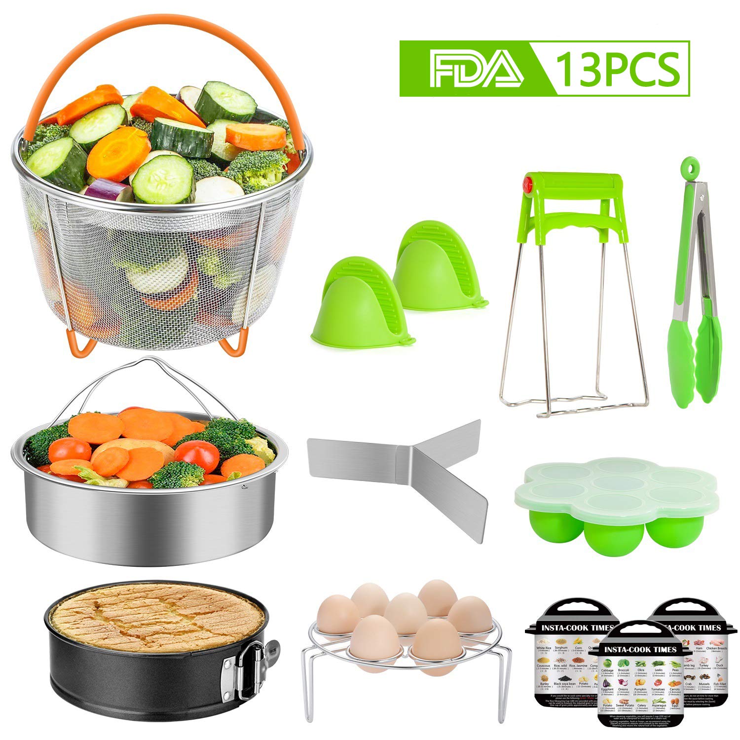 13 Pcs Accessories for Instant Pot Pressure Cooker Accessories for 6 Qt