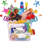 Sunny Days Entertainment Fidget Box 24 Piece - Sensory Toys Pack - Ages 3+ | Plastic Construction, 36M+, ADHD Anxiety Support, Storage Case Included
