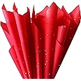 SUNCOLOR Glitter Red Tissue Paper for Valentines Day, 20 x 14 inches, 120 Sheets, for Gift Wrapping and Crafts