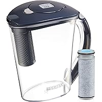 Brita Stream Rapids Water Filter Pitcher, Carbon, Large 10 Cup, 1 Count