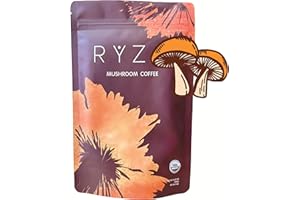 LEMONSAREBLUE RyYZe Mushroom Coffee, Original Mushroom Coffee, Medium Roast, 6.35oz (180g), 30 Days Supply, Organic Mushroom Coffee: Energize the Day, Enhance Health