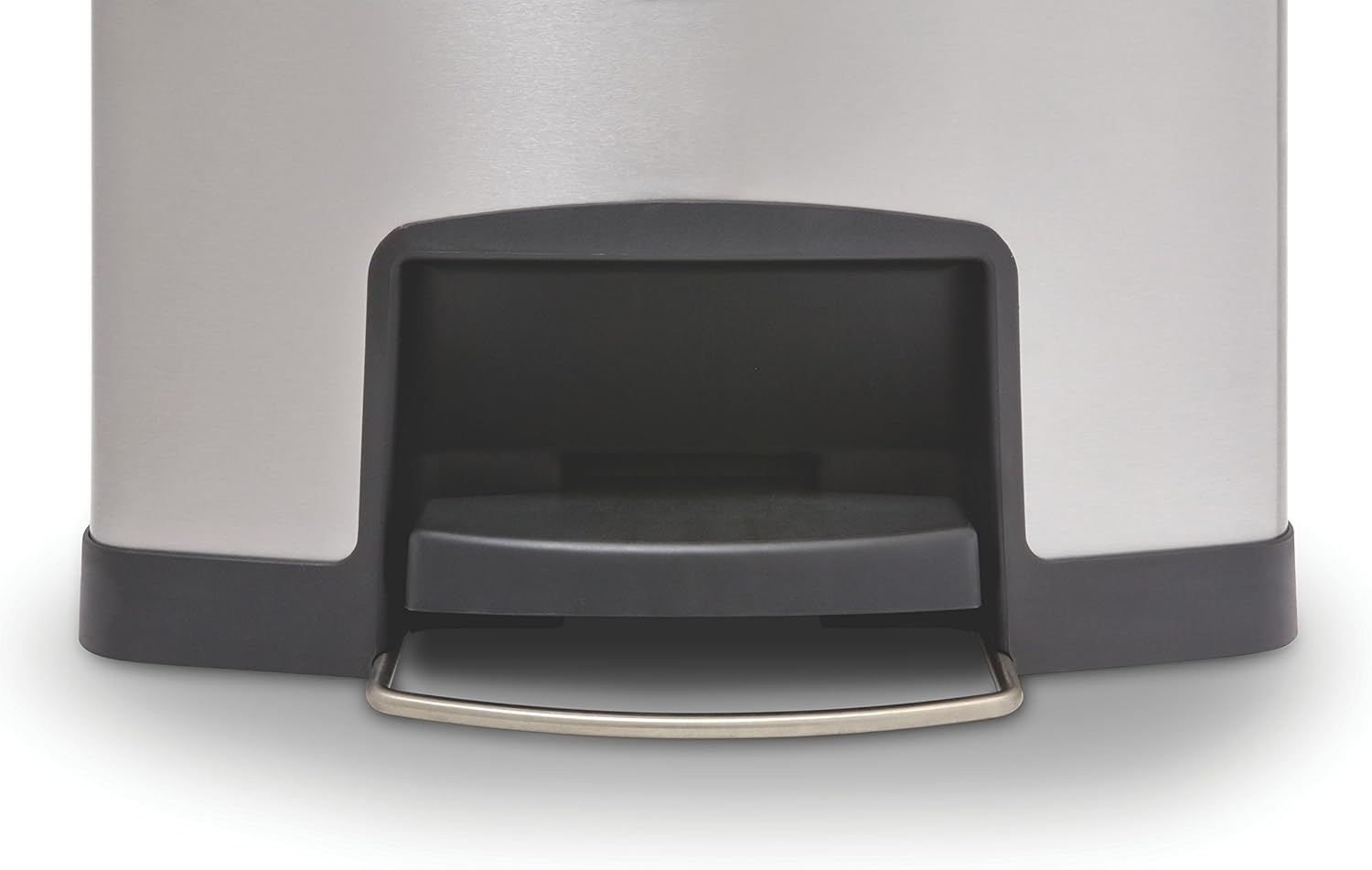 Rubbermaid Commercial Products Slim Jim Step-on Metal End Step Waste Receptacle Bin 50 Litre Black 1901993 - Image 5