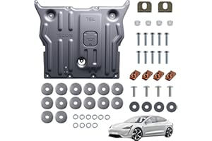 Front Skid Plate Cover Chassis Guard | Fits Tesla Model 3 (2017–2024) & Model Y (2020–2024) | Underbody Protection, Durable E