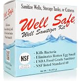 WELL SAFE Well Sanitizer Kit for Well Water Treatment &amp; Sulfur Smell | Water Purification and DIY Shock Treatment for Wells, Tanks and Cisterns - Improves Taste and Odor - USDA Food Grade