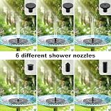 Estefanlo Solar Fountain Water Pump Garden Bird Bath 4 Nozzles view 5