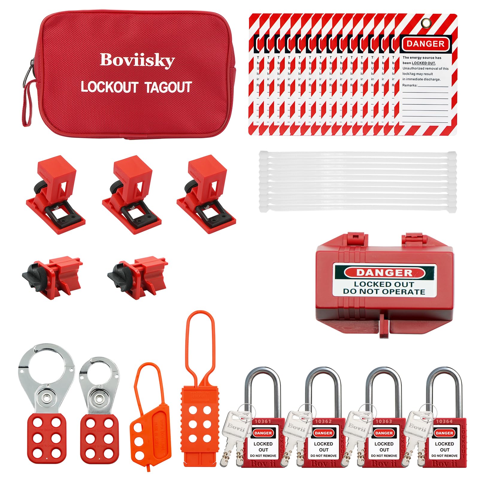 Mua Boviisky Electrical Lockout Tagout Kit, Circuit Breaker Lockouts ...