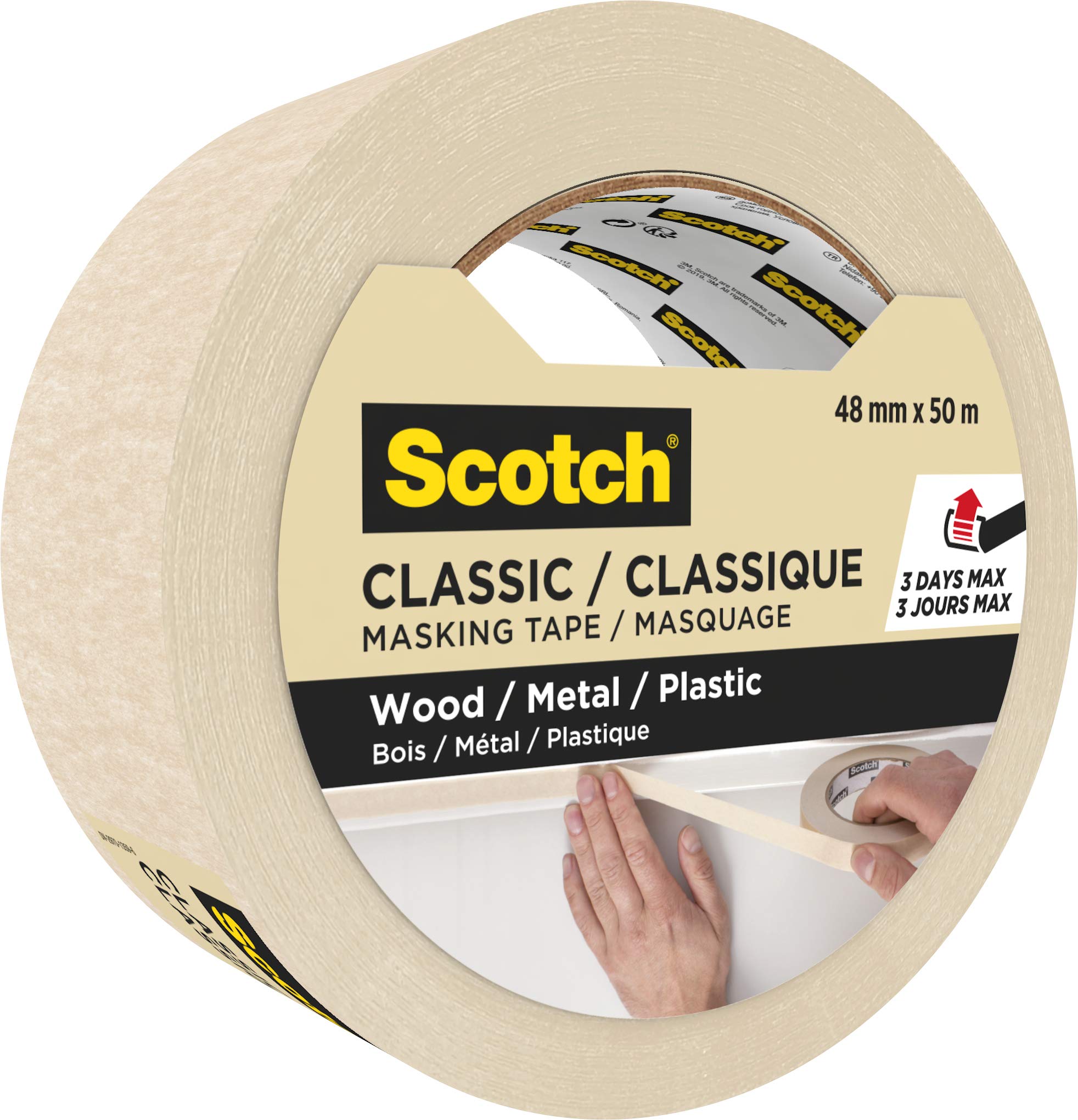 Scotch Classic Masking Tape, 48mm x 50m