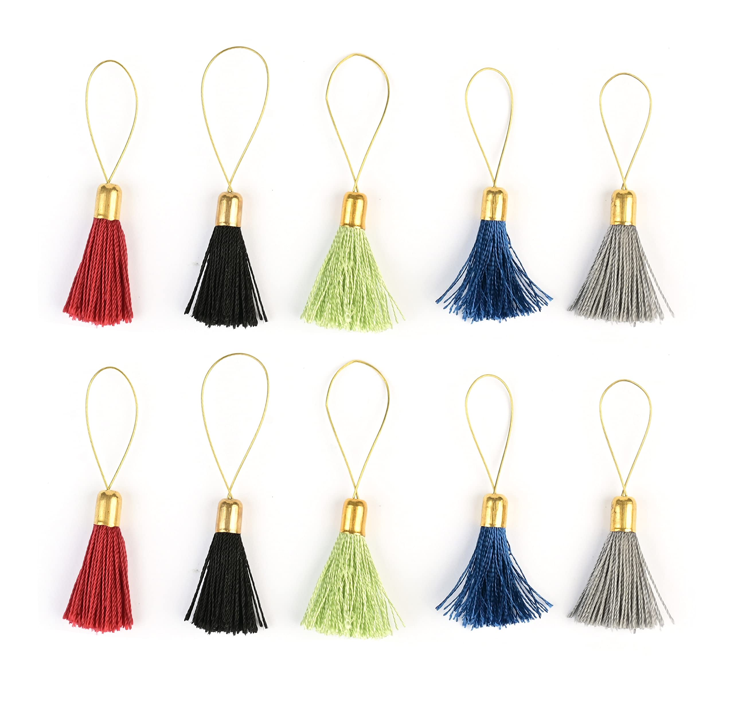 Lantern Moon Knitting Stitch Markers – Novelty Tassel Design – 10 Tassels