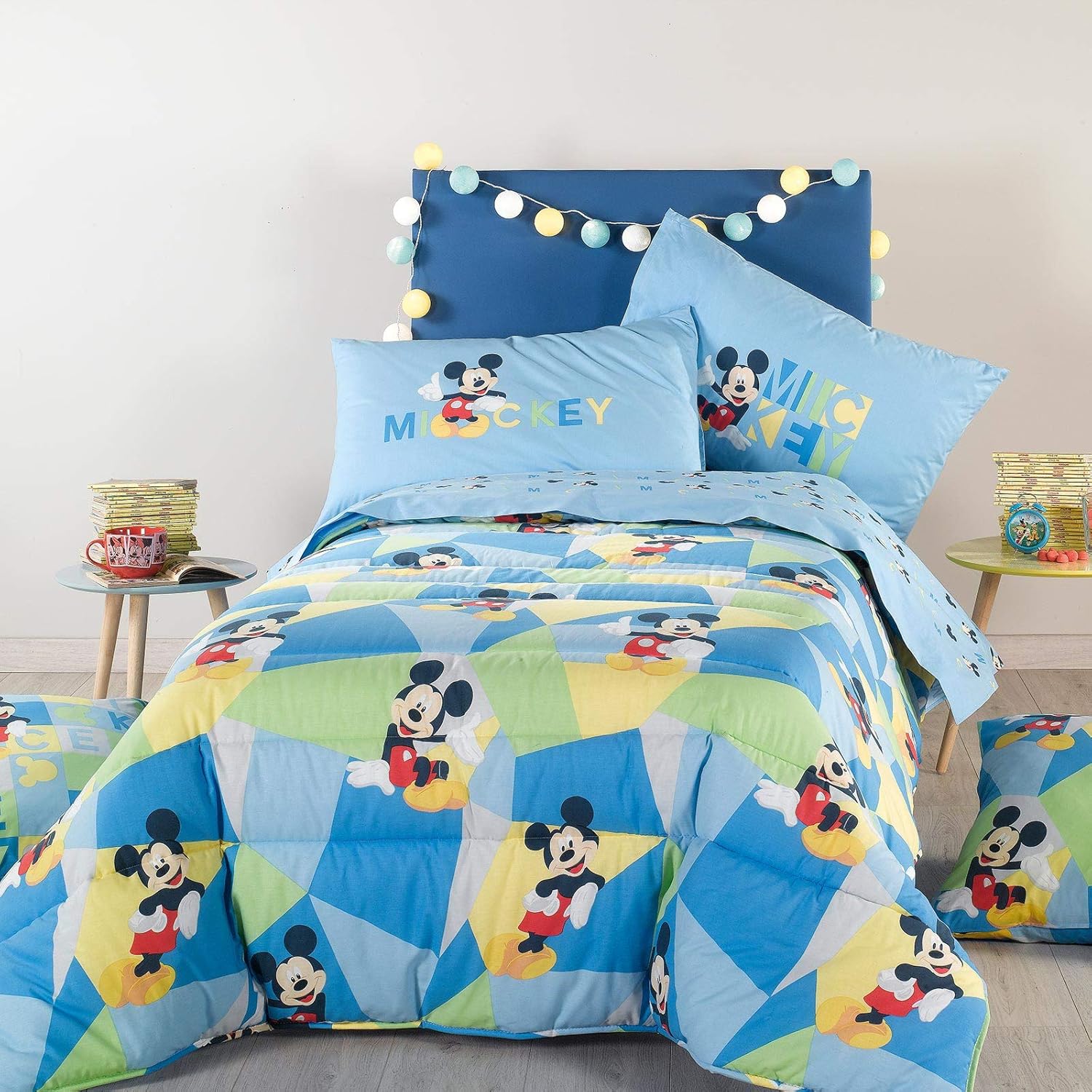 Disney Couette en Coton pour lit Simple Motif Mickey Linge ...