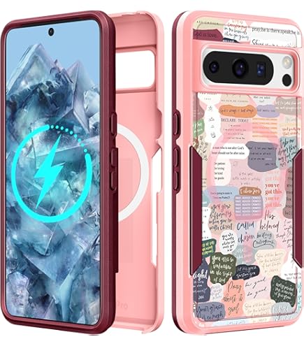 Beaucov Pixel 8 Pro Case,Colorful Floral Cat Mandala Drop Protection - View #12