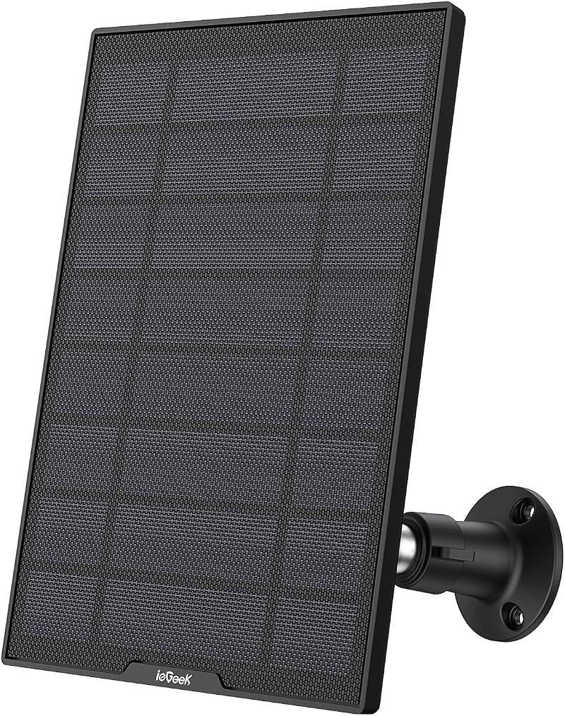 ieGeek Solar Panel with 3m Type-C Cable and 360° Bracket for ieGeek Cameras