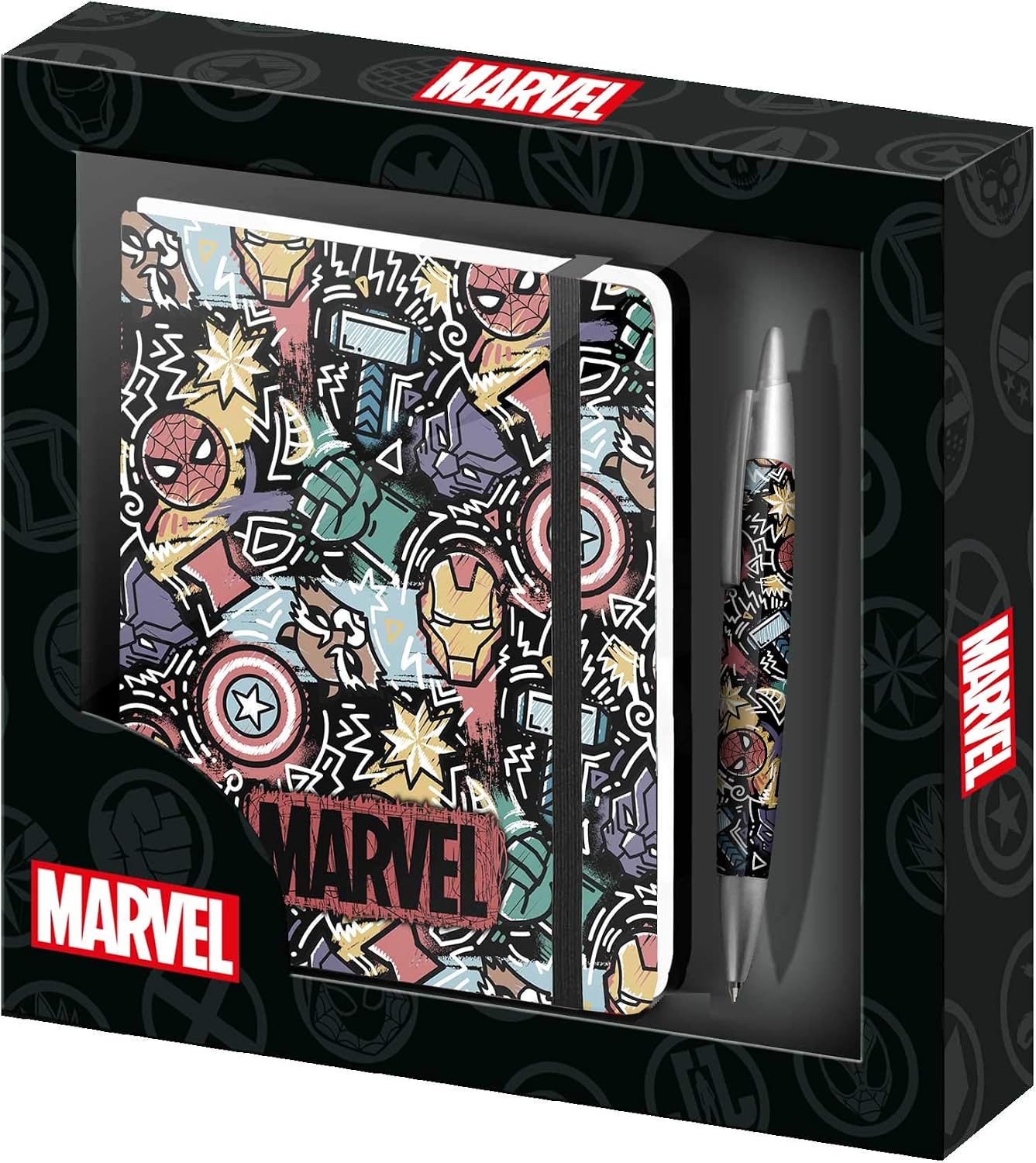 KARACTERMANIA Marvel TrendCaja Regalo Diario y Bolígrafo