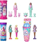Barbie Mini Barbieland – Pack Con 4 Muñecas Y 4 Vehículos (Dreamcamper, Barco, Avión Y Coche) Con Cambio De Color, Juguete +4 Años