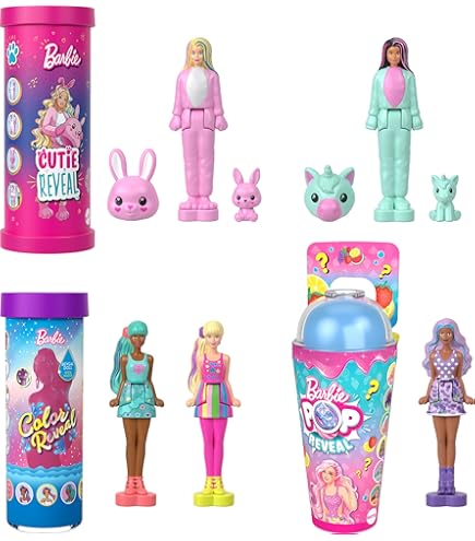Barbie Mini Barbieland Blind Bag Set – 3 Mystery Mini-Puppen Mit Enthüllungsröhre & Aufklebern, Geschenk Für Mädchen (Party-Favor, Sammel-Set)