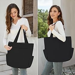 Buringer Corduroy Tote Bag for Women Large Shoulder