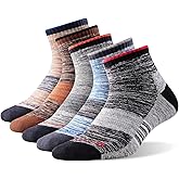 FEIDEER Men's Hiking Walking Socks, Multi-Pack Wicking Cushioned Outdoor Recreation Hiking Socks
