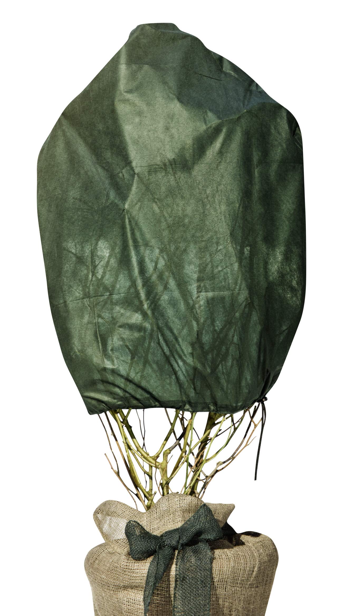 Windhager Winter Fleece Rose Fleece Cover Thermal Fleece Garden Fleece Frost Protection Cold Protection for Roses, Pack of 3, 0.75 x 1 m, 30 g, Green, 06726