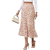 BTFBM Satin Skirts for Women Trendy Spring Summer 2026 High Waisted Leopard Print Cocktail Wedding Long Silk Midi Skirt