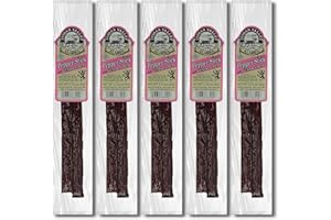 JERKY-N-SPICE Indian Valley Venison Pepper Jerky Stick - 1.75oz (5-Pack) - Authentic Alaskan Delicacy, On-the-Go Snack HIking, Adventure Enthusiasts