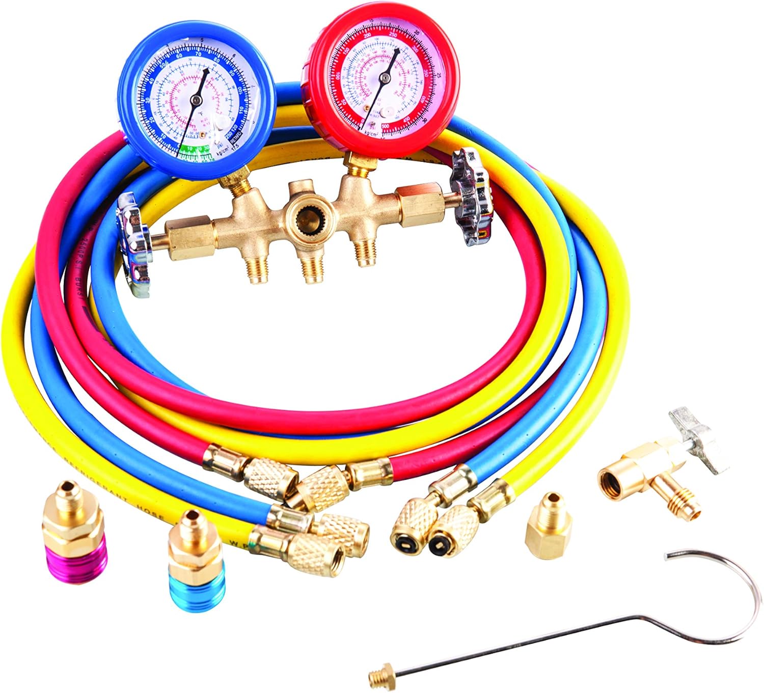 Aain 1002 AC Diagnostic Manifold Freon Gauge Set for R134A