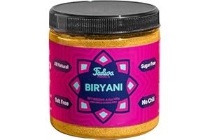 Fadwa Masala Biryani Spice Mix - 4.5 oz Jar, Salt & Sugar Free, Non-Spicy Authentic Desi Spices for Pakistani & Indian Cookin