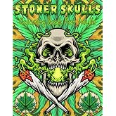 Stoner Skulls coloring book for adults: 50 unique Stoner Skulls coloring pages, for anxiety relief and relaxation. Lets get high and color! Perfect Stoner Gift for Men and Women.