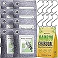 Mayunuo Activated Charcoal Odor Absorber for Strong Odor in Basement, Cars, Closets, Shoes. 8 Pack Bamboo Charcoal Air Purify