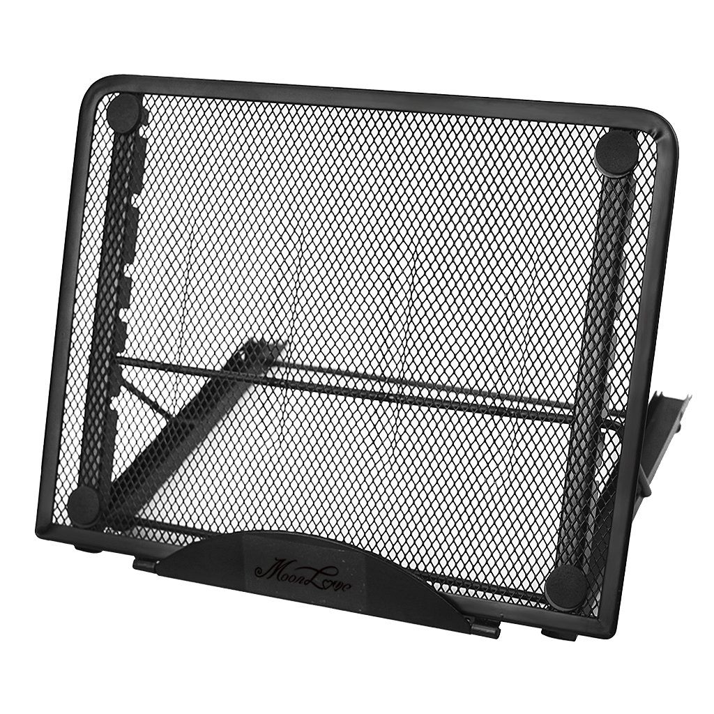 Ventilated Adjustable Laptop Computer Holder Desk Stand Adjustable Portable 6 Position Folding Lap Top Desk Adjustable Laptop Bed Table Laptop Workstation Notebook Stand Reading Holder