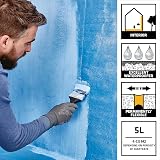 Everbuild Aquaseal Waterproof Tanking Membrane 5 Litre Blue Flexible Easy Apply view 2