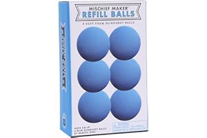 Mighty Fun! Mischief Maker® Toy Slingshot Foam Balls Refill Pack - Made from EVA Foam - Colorful Soft Foam Balls for Sling Shot Toys - Boys and Girls Indoor & Outdoor Fun Game for Kids Play (Blue)
