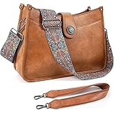 APHISON Crossbody Bags For Women Trendy, Vegan Leather Hobo Purse Shoulder Handbag Bucket Bag with 2 Strap